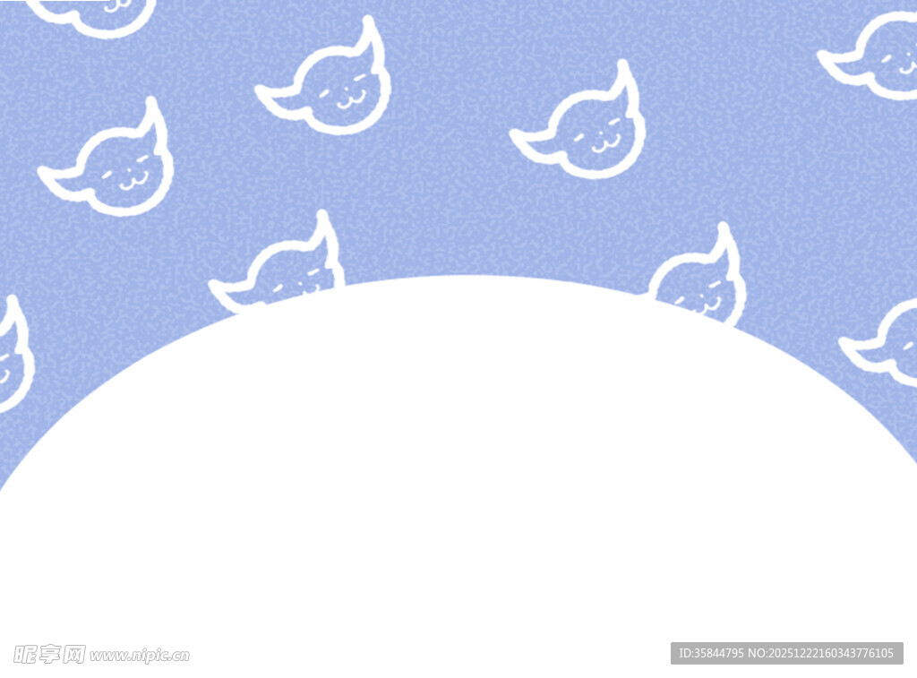 蓝色背景上的可爱小鸟图案