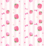 草莓主题甜美粉色系图案