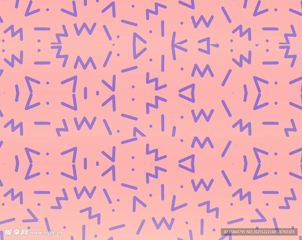 粉色背景数学符号图案