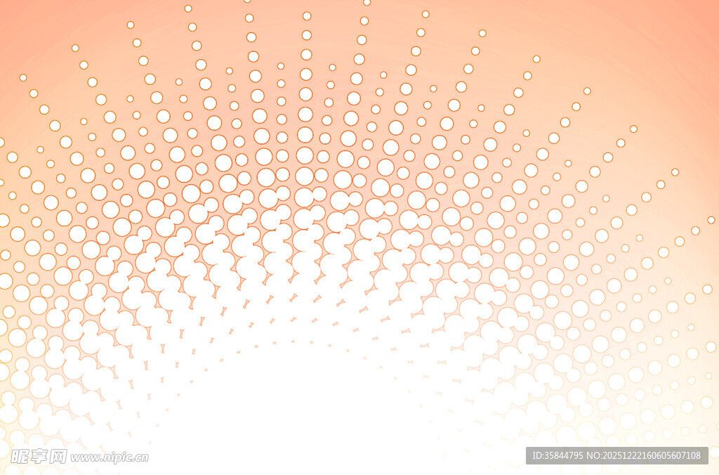 渐变放射点状背景图案