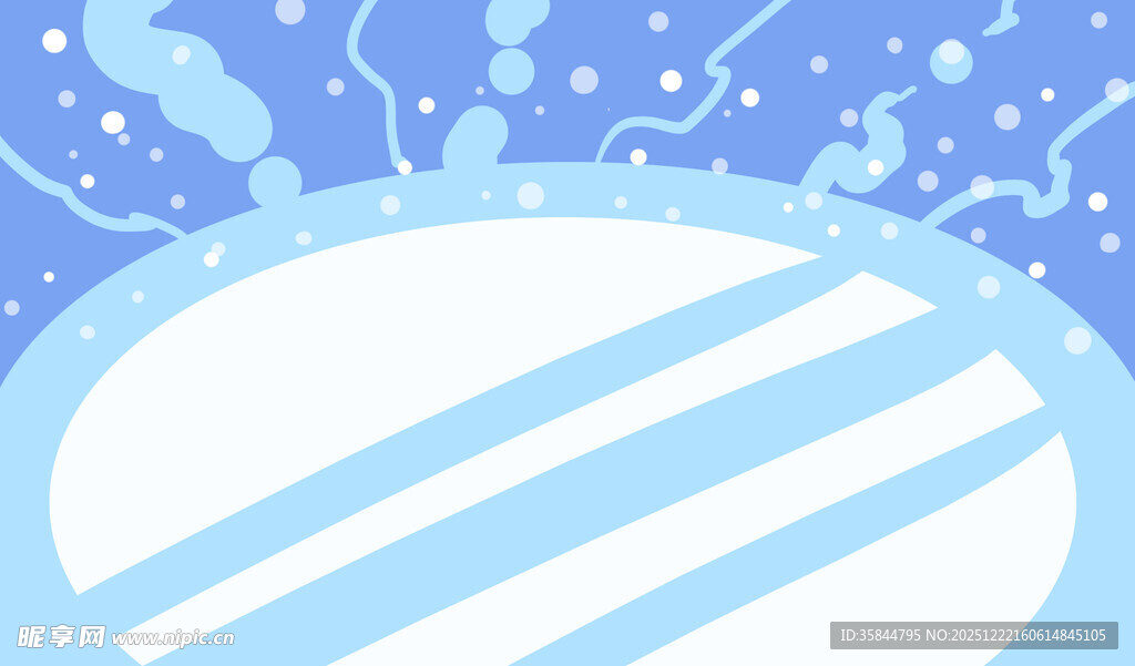 蓝白条纹圆形背景图案