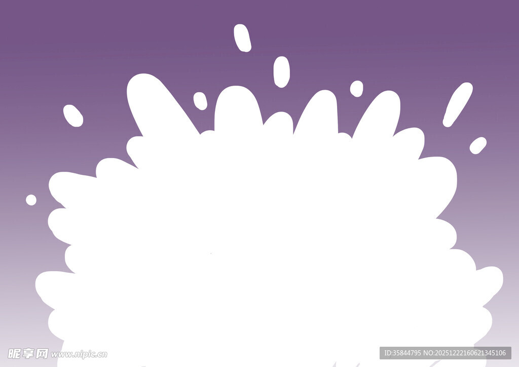 白色墨渍喷溅矢量背景图