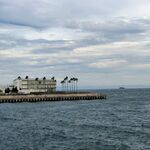 海边码头的美丽建筑