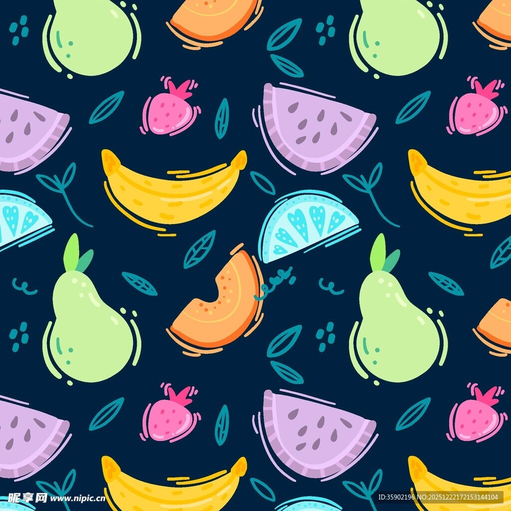 水果图案背景