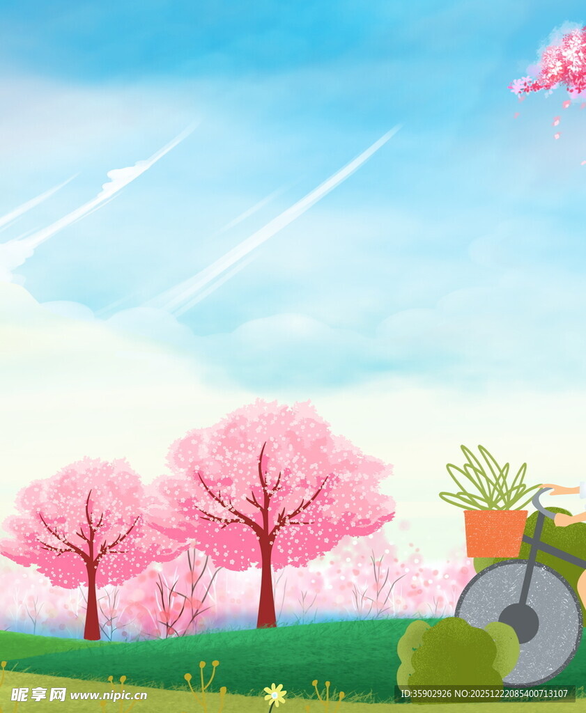 春日骑行赏烂漫樱花