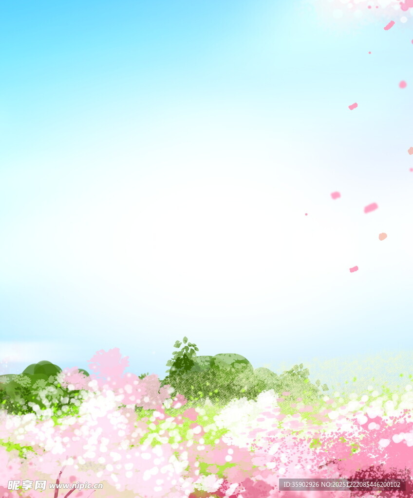 春日烂漫花海美景