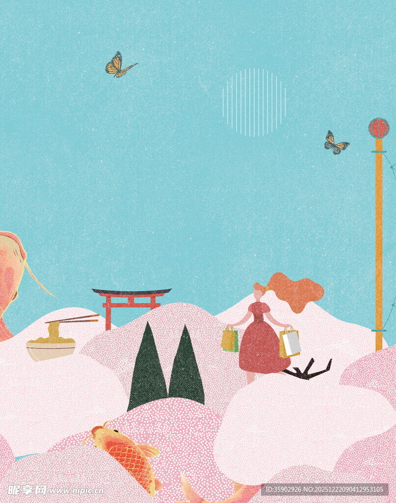 日式雪景中的温馨场景