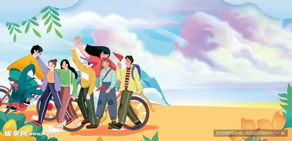 青春骑行团畅享户外时光