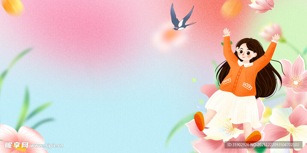 春日少女与繁花飞鸟