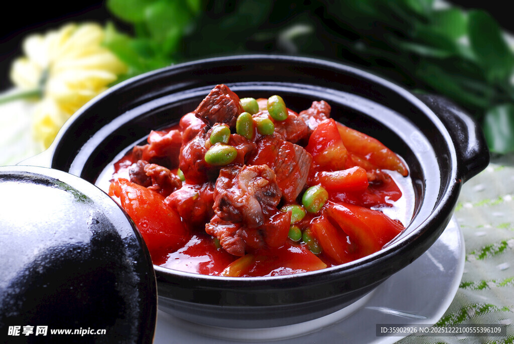煲仔锅菜品番茄牛肉煲
