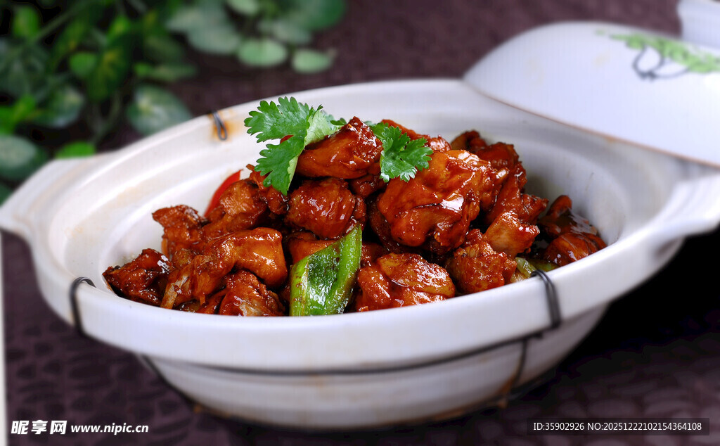 煲仔锅菜品生啫滑鸡