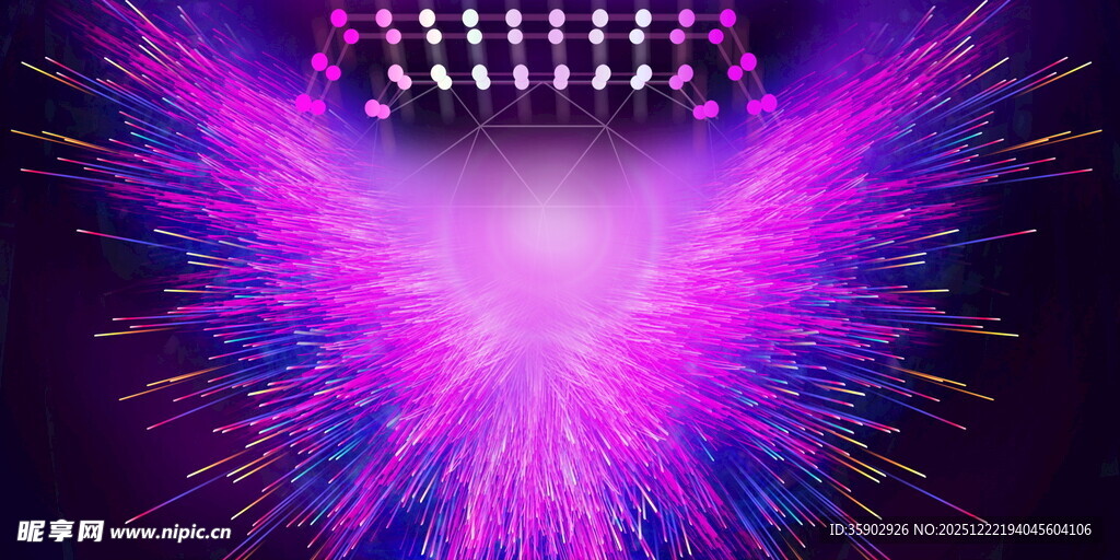 绚丽舞台灯光特效背景