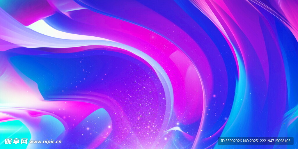 绚丽多彩流体渐变背景图