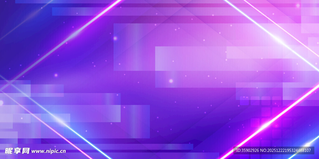 炫彩紫色科技感几何背景