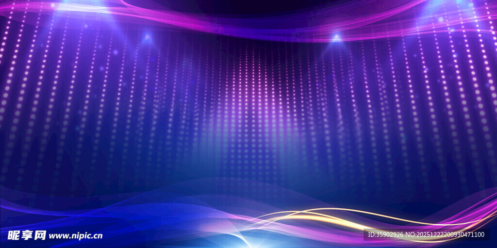 梦幻炫彩舞台灯光背景