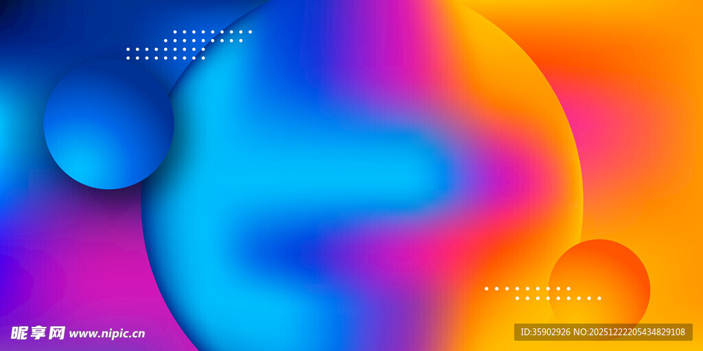 炫彩渐变流体抽象背景图
