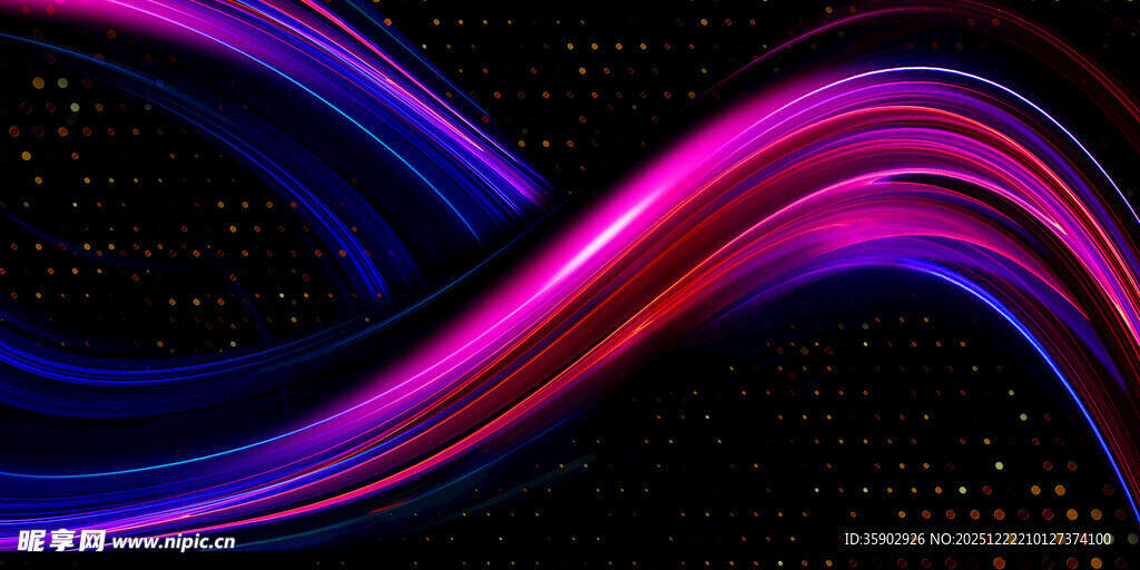 炫彩流动线条背景图