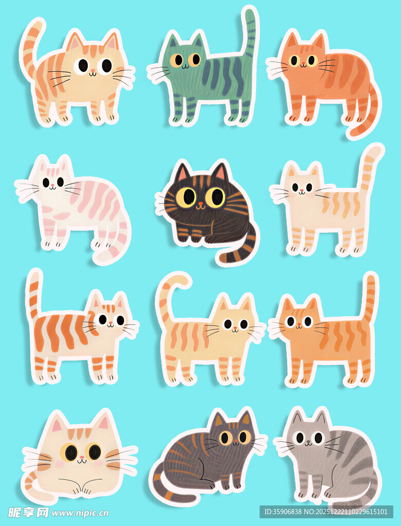 猫咪贴纸