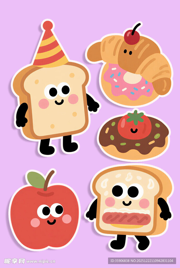 卡通美食图案