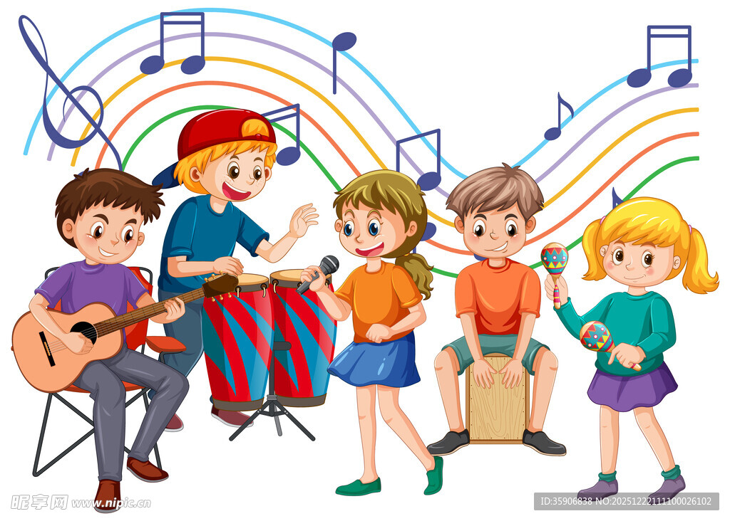 儿童音乐插图