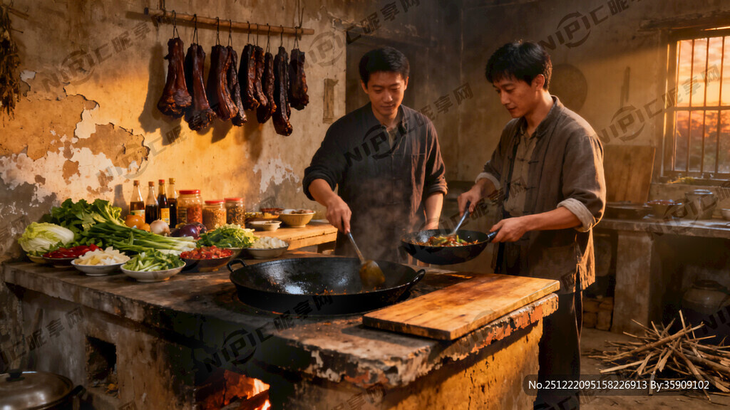 傍晚 画面有年代感