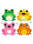 多彩青蛙卡通形象