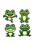 可爱青蛙卡通形象集合