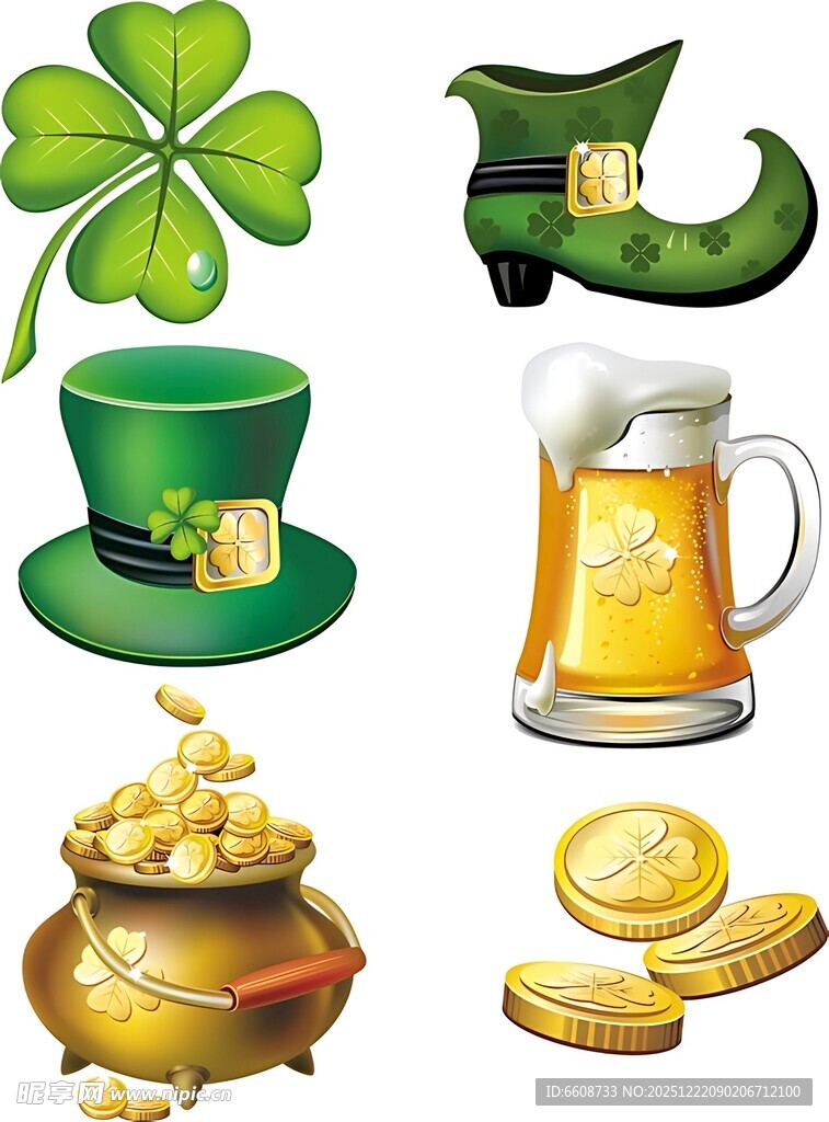 圣帕特里克节元素集合