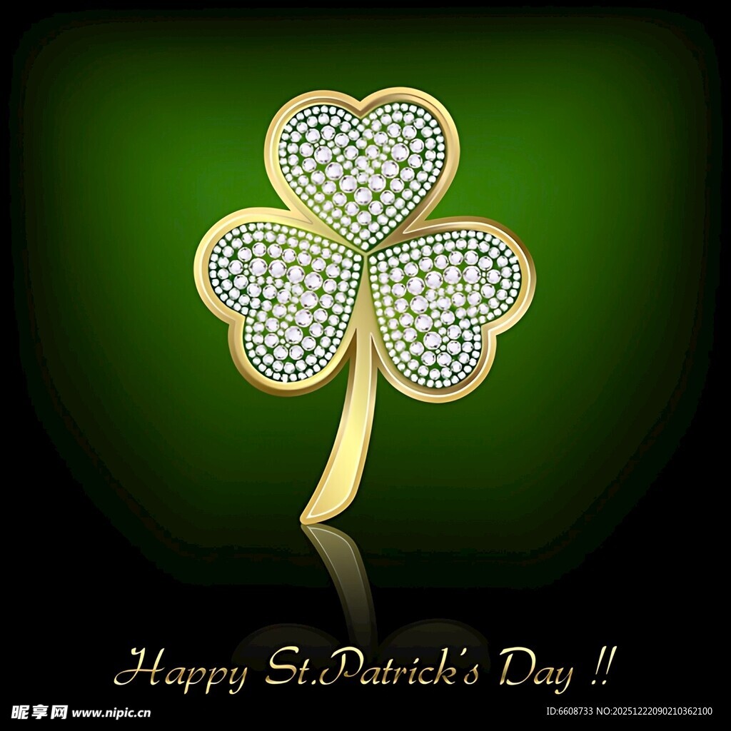 闪耀钻石四叶草圣帕特里克节