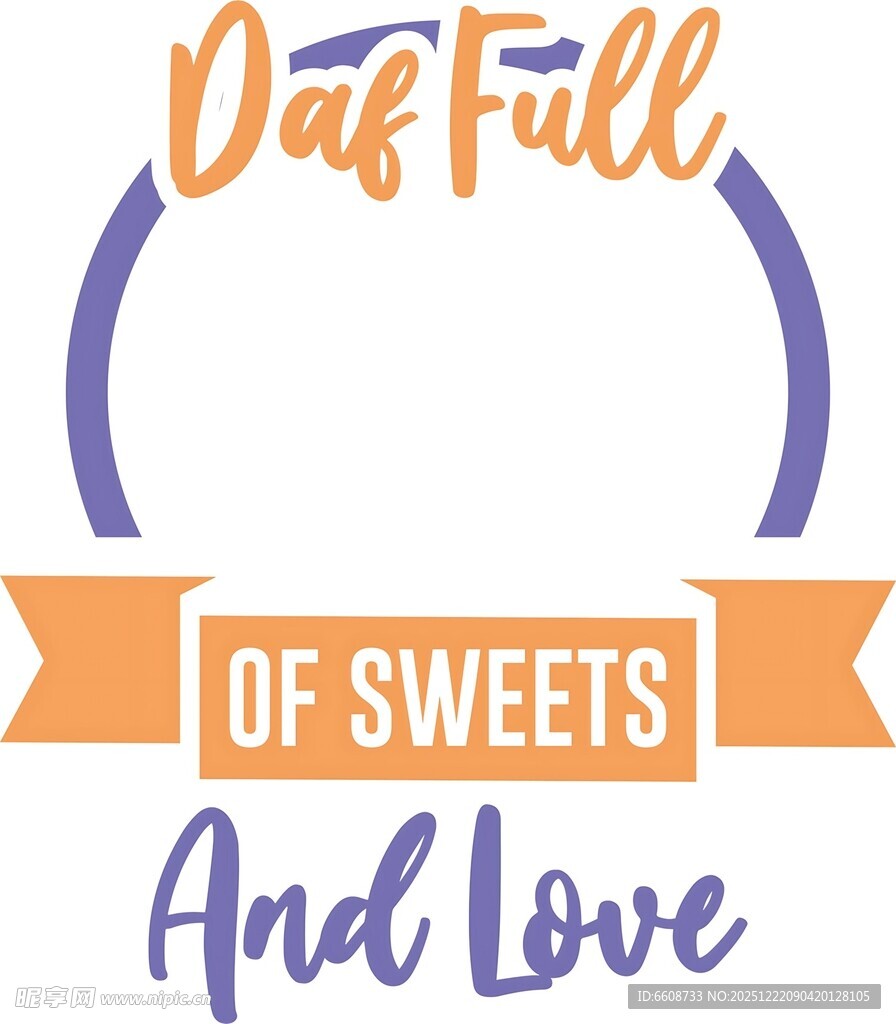 甜蜜爱意糖果主题标志