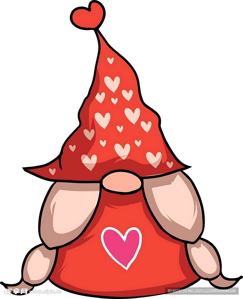爱心小矮人卡通形象