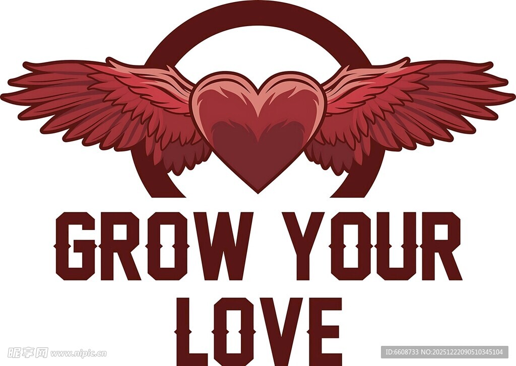 爱心展翅培育你的爱