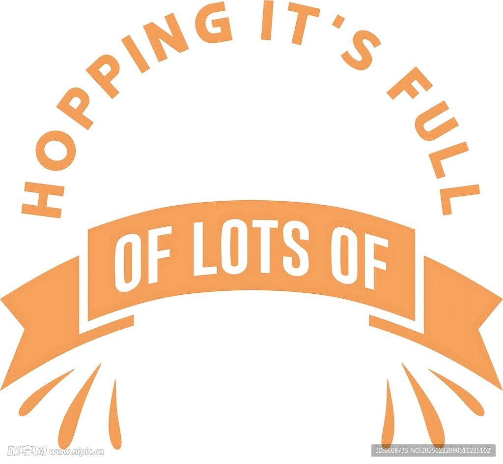 购物主题橙色装饰图案