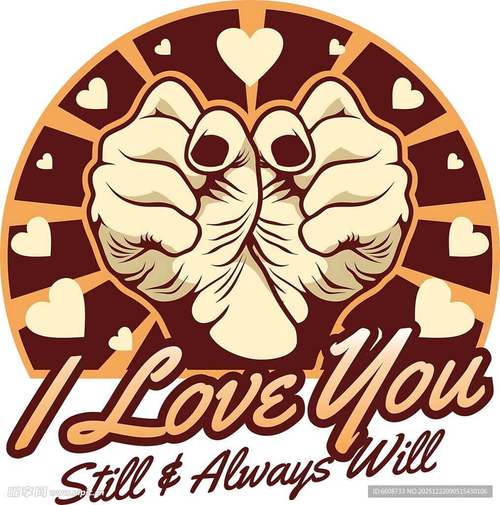 我爱你手势图案设计