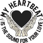 双手捧心爱的心跳旋律
