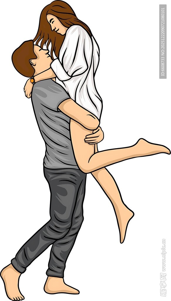 甜蜜情侣浪漫公主抱