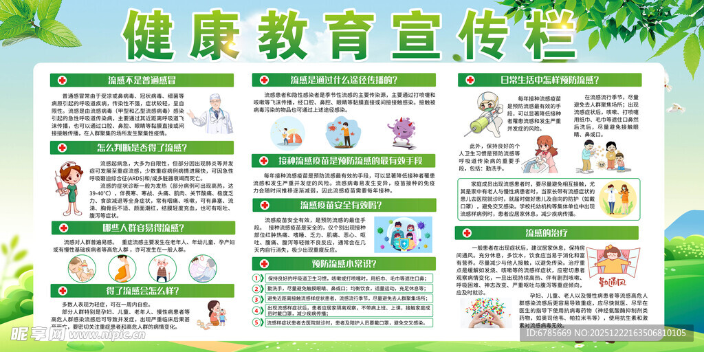 健康教育宣传栏海报