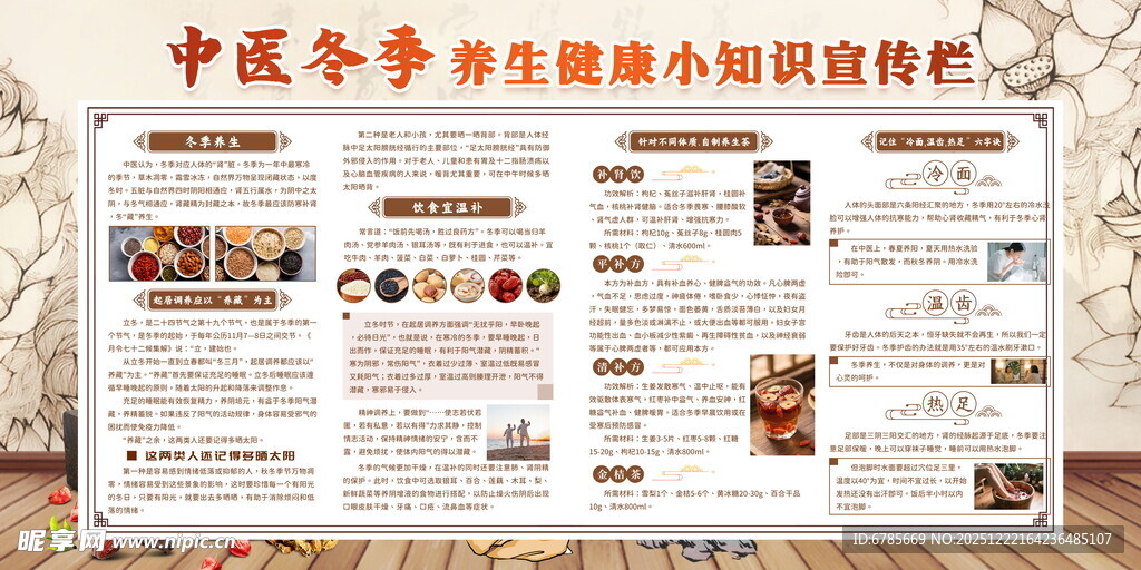 中医养生知识小宣传栏