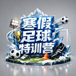 寒假足球特训营 支持改字