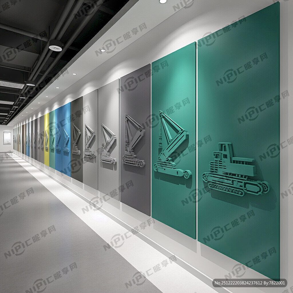 中联重科工程起重机实验室走廊形