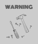 工具与螺丝的警示矢量画面