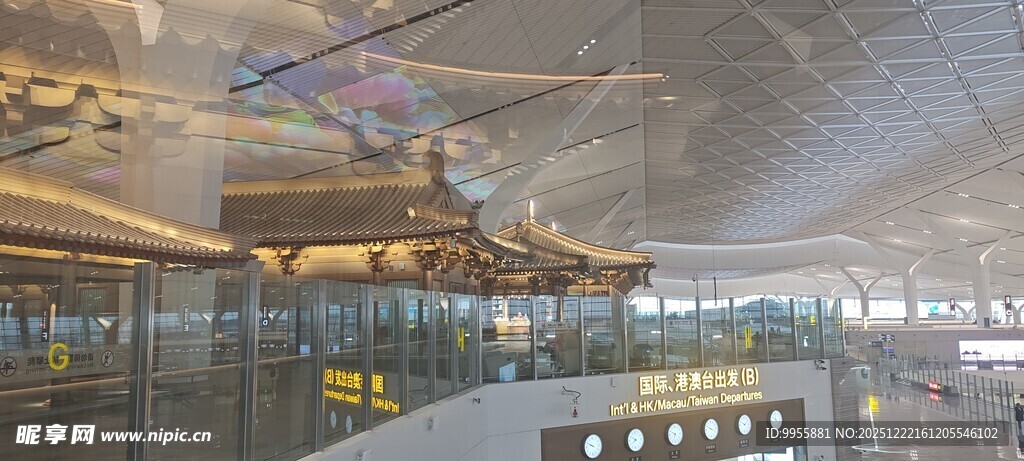 陕西西安机场内景展示