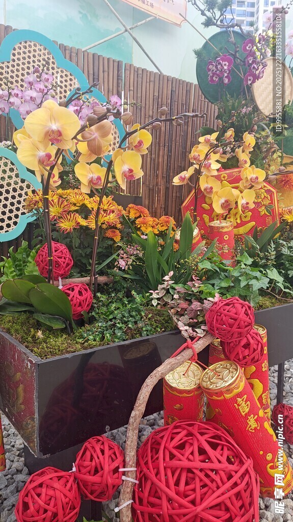 广东中山多彩花卉与喜庆装饰组合