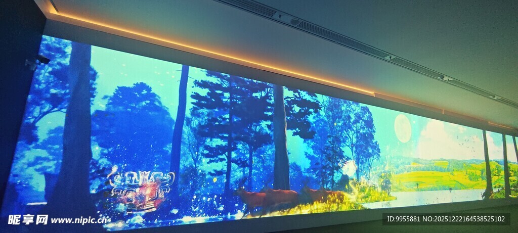 广东珠海绚丽多彩的大型屏幕画面