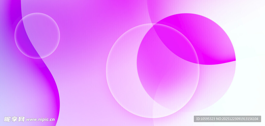 梦幻紫色渐变圆形背景图