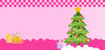 粉色圣诞节背景