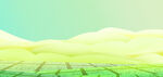 梦幻绿野天空风景图