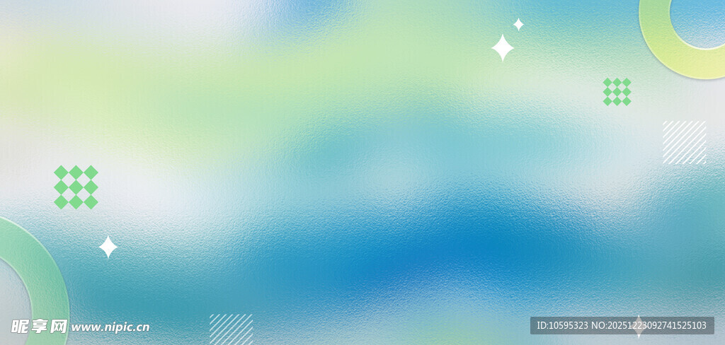 梦幻渐变蓝绿背景图案