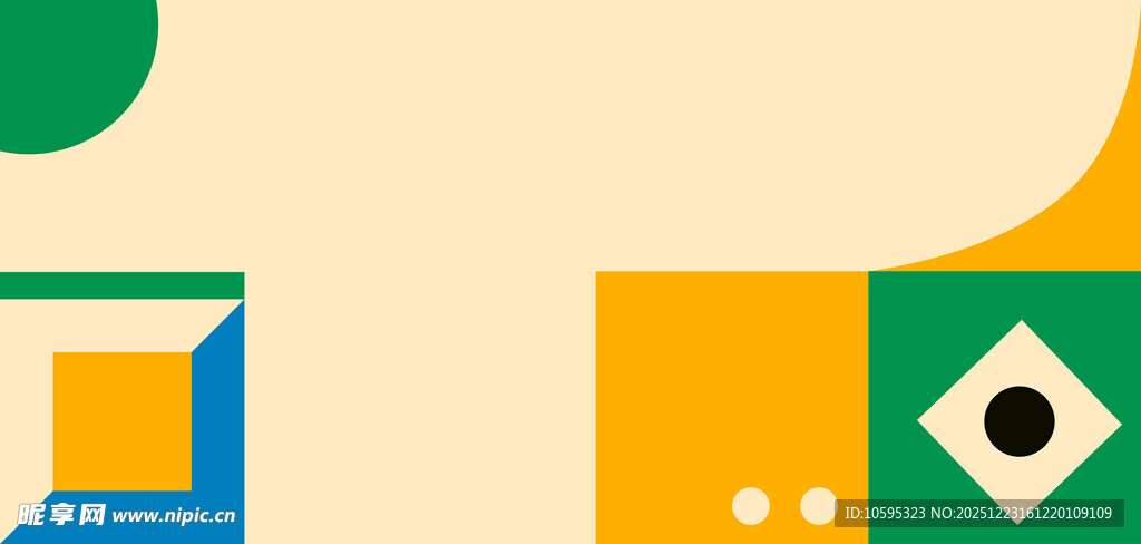 几何图形构成的多彩画面