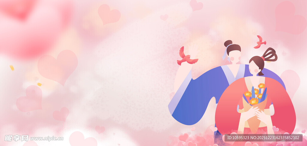 古风情侣浪漫相依